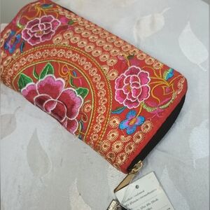 Pink Pvssy Embroidered Wallet
